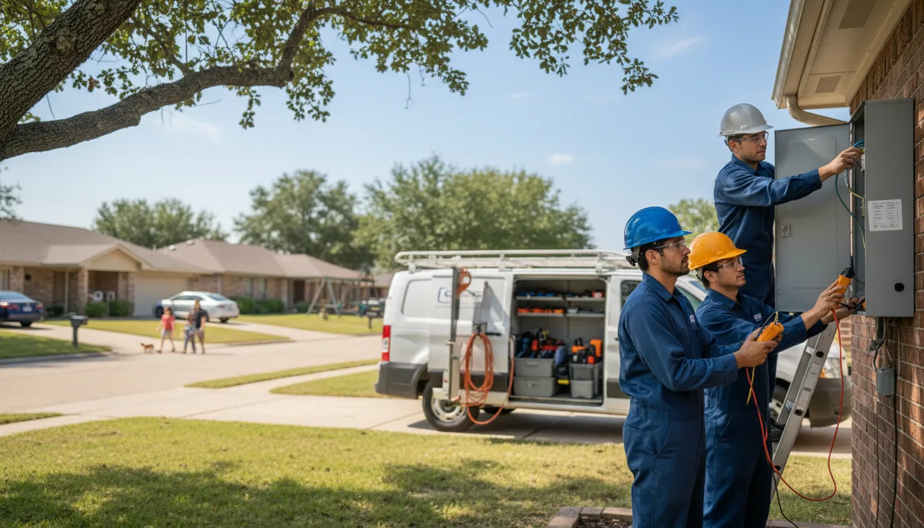 Certified electrician providing emergency electrical services in Blue, AZ